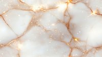 Luxurious white marble texture with glowing golden veins and sparkling light effects on cream background, elegant natural stone pattern for interior design.