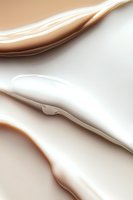 Smooth flowing curves in cream and white create elegant abstract waves with soft gradients and gentle shadows for luxury branding and modern design projects.