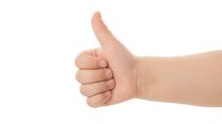 Thumbs up gesture isolated on white background, showing approval, success, and positive feedback for business, marketing, and communication projects.