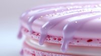 Purple glazed donut with pink frosting and red sprinkles on white background, sweet pastry dessert for bakery menu and food advertising concepts.