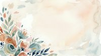 Watercolor floral arrangement with soft pastel blooms and foliage on cream background, isolated design element suitable for invitations, greeting cards, and decorative projects.