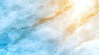 Abstract marble texture in soft blue and golden colors with natural stone veining pattern creates elegant luxury background for interior design projects.