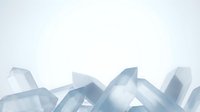 Abstract geometric composition with translucent white and blue curved ribbons creating flowing movement on clean background for modern design projects.