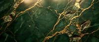 Luxurious dark green marble surface with golden veins and cracks, creating an elegant abstract texture suitable for backgrounds, wallpapers, and luxury design projects.