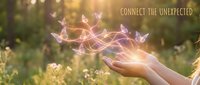 Young woman releasing glowing butterflies from open hand in sunlit meadow, symbolizing freedom, transformation, and spiritual connection with nature.