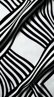 Abstract black and white striped pattern with flowing curved lines and geometric shapes creating depth and movement for modern design projects.