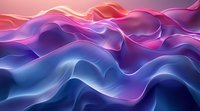 Abstract fluid waves in vibrant gradient colors from pink to purple and blue, perfect for modern website headers, presentations, or tech backgrounds. Dynamic 3D surface design.