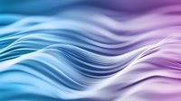 Smooth flowing waves transition from cool blue to warm purple tones, creating an abstract gradient background suitable for modern design projects and digital applications.