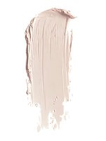 Creamy beige foundation smear texture on white background, showing cosmetic product consistency and color for makeup and beauty industry use.