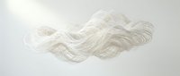 White flowing hair strands isolated on light background for beauty salon advertising and cosmetic product design projects.
