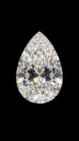 Sparkling pear cut diamond isolated on transparent background, ready for jewelry design, stickers, print on demand, sublimation, and luxury clipart projects.