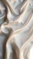 Luxurious cream silk fabric with soft folds and gentle light reflections creating elegant draping texture for fashion, textile, and design projects.