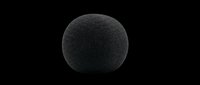 Black textured sphere isolated on transparent background, ready for design use in t-shirts, clipart, stickers, print-on-demand products, and digital crafts.