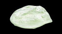 Transparent gel or slime blob with water droplets, isolated on transparent background. Ready for design use on t-shirts, stickers, clipart, print-on-demand products, and sublimation projects.