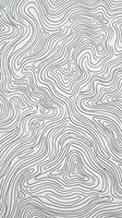 Abstract topographic contour lines creating flowing organic patterns on white background for modern design projects and contemporary art applications.