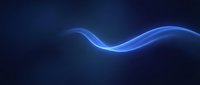 Glowing blue wave flowing across dark background, suitable for technology, energy, and digital design projects.