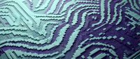 Abstract wavy lines pattern in purple and mint green colors creating dynamic flowing texture for modern digital design backgrounds.