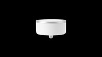 Modern white ceiling light fixture isolated on transparent background, ready for T-shirt design, clipart, stickers, print on demand, and sublimation projects.