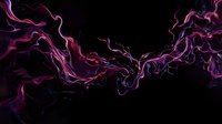 Abstract fluid art with vibrant pink and purple swirls flowing across black background, creating dynamic energy patterns for modern digital design projects.