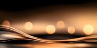 Abstract copper waves flow across dark background with soft glowing bokeh lights creating elegant modern design for luxury branding and presentations.