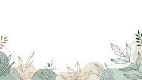 Minimalist botanical frame with hand-drawn leaves in neutral tones on white background for wedding invitations, social media posts and branding materials.