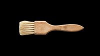 Wooden pastry brush with natural bristles, isolated on transparent background. Great for kitchen clipart, food blog graphics, t-shirt design, stickers, and print on demand.