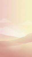 Soft pastel gradient landscape with flowing hills in pink and yellow tones creating dreamy atmospheric background for wellness and meditation designs.