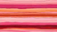 Vibrant watercolor stripes in pink, red, and orange create seamless horizontal pattern with soft wavy edges. Pattern repeats horizontally and vertically for continuous design.