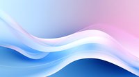 Flowing abstract waves in soft blue and pink gradient create gentle curves and smooth transitions against light background, suitable for modern design projects.