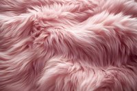 Soft pink faux fur texture background with fluffy waves and gentle shadows. Luxurious artificial material close up for fashion and interior design projects.