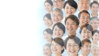 Happy diverse group of smiling Asian people faces collage showing joy and positivity for community teamwork and social connection concepts.