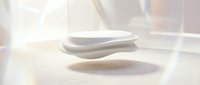 Minimalist white ceramic plates stacked elegantly on marble surface with soft natural lighting creating gentle shadows for modern kitchen and dining concepts.