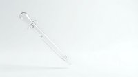 Medical syringe with needle and plunger on white background, suitable for healthcare, pharmaceutical, and medical education materials.
