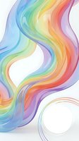 Abstract rainbow wave flowing in smooth curves with vibrant gradient colors from blue to pink creating dynamic motion for modern design backgrounds.