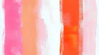 Vibrant gradient strokes in pink, coral, and orange tones blend seamlessly across white background, creating modern abstract art suitable for contemporary design projects.