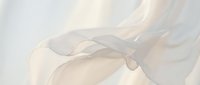 Soft abstract flowing fabric waves in neutral beige and cream tones, creating elegant curved shapes and translucent layers for contemporary design projects.