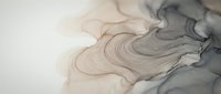 Abstract fluid art with flowing organic shapes in soft pink and gray tones creating elegant marble-like patterns on white background for modern design.