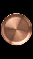 Copper bowl with brushed metallic finish, isolated on transparent background. Ready for design use on product mockups, kitchenware catalogs, home decor graphics, print-on-demand items, and digital design projects.