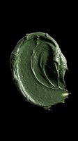Green cosmetic cream or clay mask sample isolated on transparent background, ready for beauty product design, packaging mockups, skincare graphics, print-on-demand materials and digital beauty content.