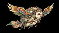 Steampunk flying pig with ornate mechanical wings and gears, isolated on transparent background. Ready for t-shirts, stickers, clipart, sublimation, and print-on-demand designs.