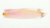 Abstract watercolor brush stroke in soft pink and golden yellow hues on textured paper background for artistic design projects and creative layouts.