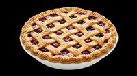 Homemade berry pie with golden lattice crust isolated on transparent background, ready for t-shirt designs, clipart, stickers, print-on-demand products, and sublimation projects.