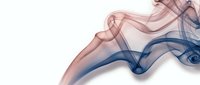 Abstract colorful smoke waves flowing gracefully on white background creating elegant curves and swirls for modern design projects and artistic compositions.