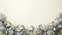 Monkeys and tropical foliage border frame with beige background, isolated design element for invitations, posters, and decorative layouts.