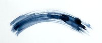 Blue watercolor brush stroke isolated on white background for artistic design projects and creative compositions.