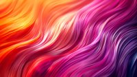 Abstract flowing waves in vibrant gradient colors from orange to purple creating dynamic motion pattern for modern digital art and creative projects.