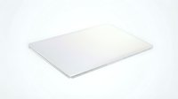 Closed silver laptop on white background, isolated for web design, marketing materials, technology presentations, and product mockups.