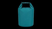 Teal waterproof dry bag isolated on transparent background, ready for t-shirt design, stickers, clipart, print on demand, and sublimation projects.