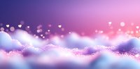Dreamy abstract background with glowing pink and blue waves, sparkles and bokeh lights creating magical atmosphere for romantic designs and celebrations.