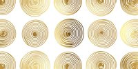 Elegant golden concentric circles forming repeating pattern on white background. Seamless geometric design with metallic gradient effect creates luxurious modern aesthetic.